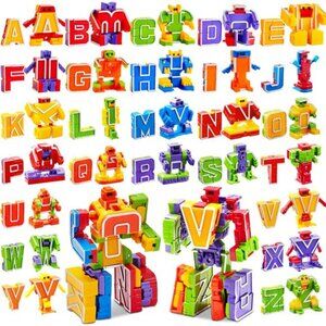 Alphabet Robots Toys for Kids, ABC Learning Toys, Alphabots, Letters, Toddlers